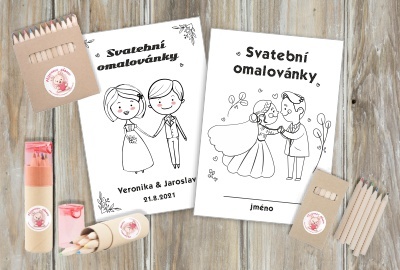 Svatební omalovánky