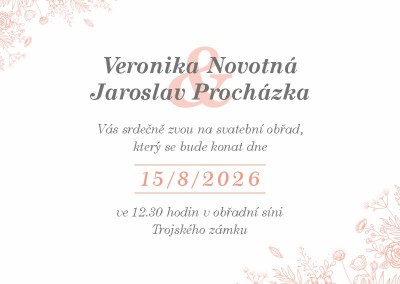 Svatební oznámení A6KL - 571