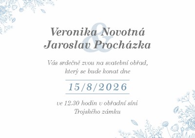 Svatební oznámení A6KL - 572