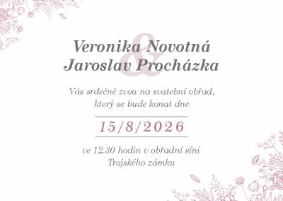 Svatební oznámení A6KL - 573