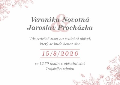 Svatební oznámení A6KL - 574