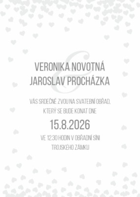 Svatební oznámení A6KS - 564