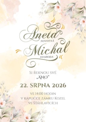 Svatební oznámení A6KS - 957