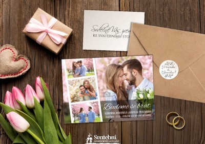 Svatební oznámení A6L - 554