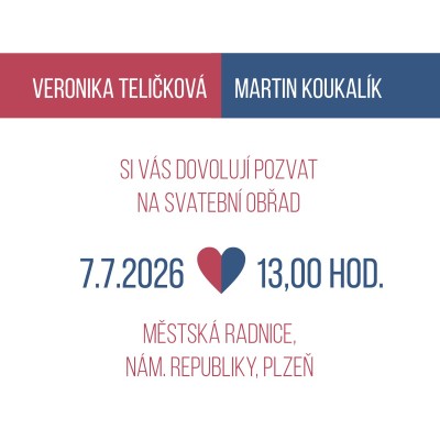 Svatební oznámení CT - 204