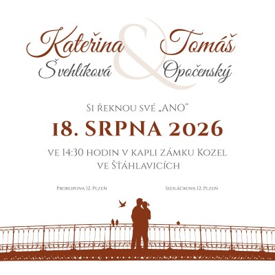Svatební oznámení CT - 346