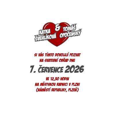 Svatební oznámení CT - 54