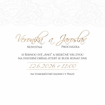 Svatební oznámení CT - 678