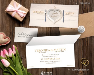 Svatební oznámení DLK - 169