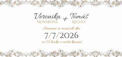 Svatební oznámení DLK - 20