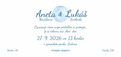 Svatební oznámení DLK - 466