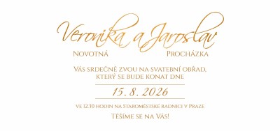 Svatební oznámení DLK - 636