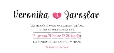 Svatební oznámení DLK - 703