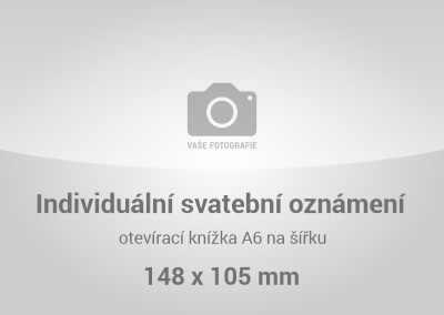 Grafický návrh - Svatební oznámení A6K - individual2