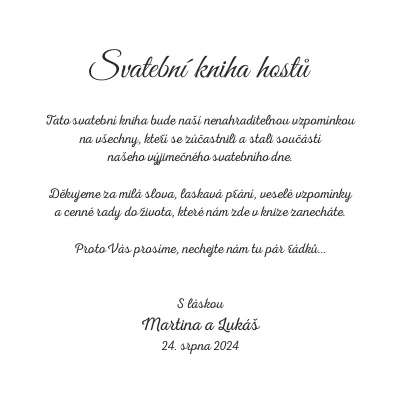 Svatební kniha se jmény - 918