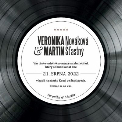 Svatební oznámení CT deska - 1