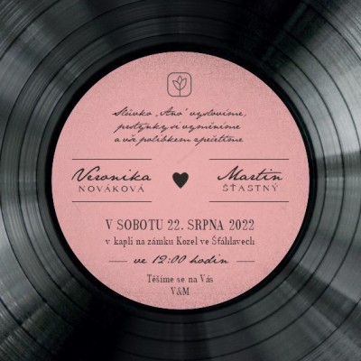 Svatební oznámení CT deska - 9